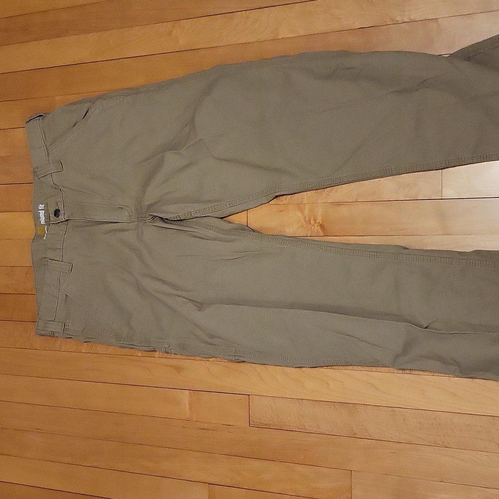 Carhartt relaxed fit denim pants / jeans , tan, size 34 x32